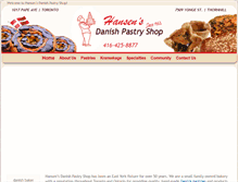 Tablet Screenshot of danishpastry.ca